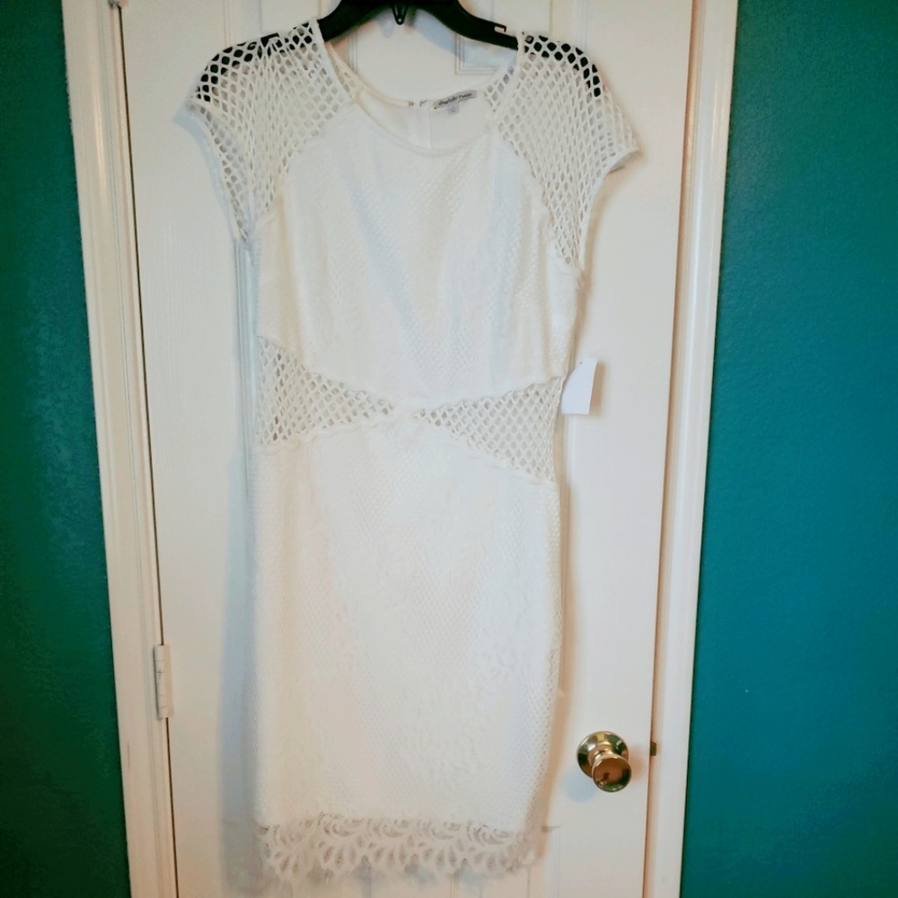 White Charlotte Russe party dress